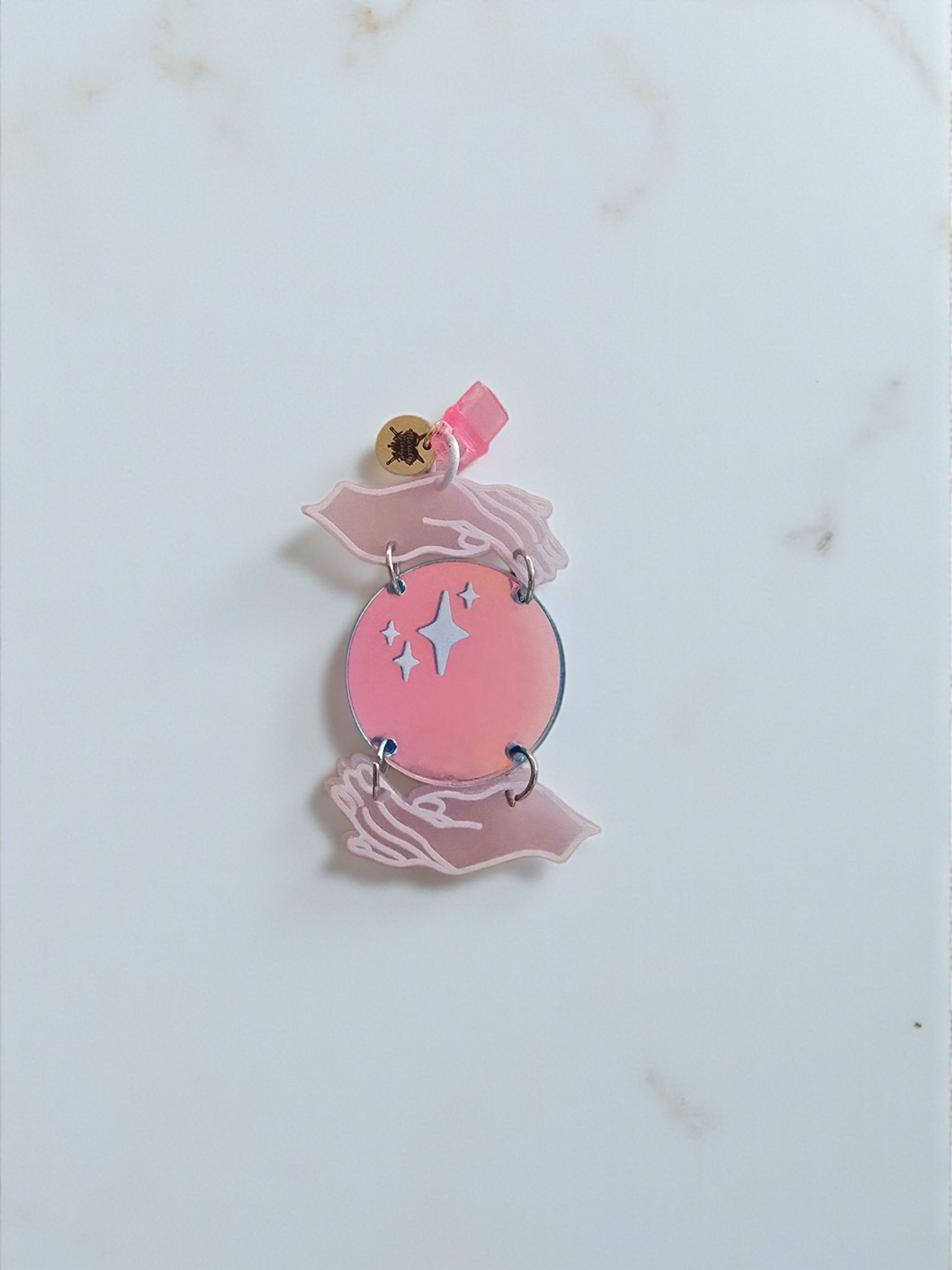 The Fortune Pink Iridescent Crystal Ball Dust Plug