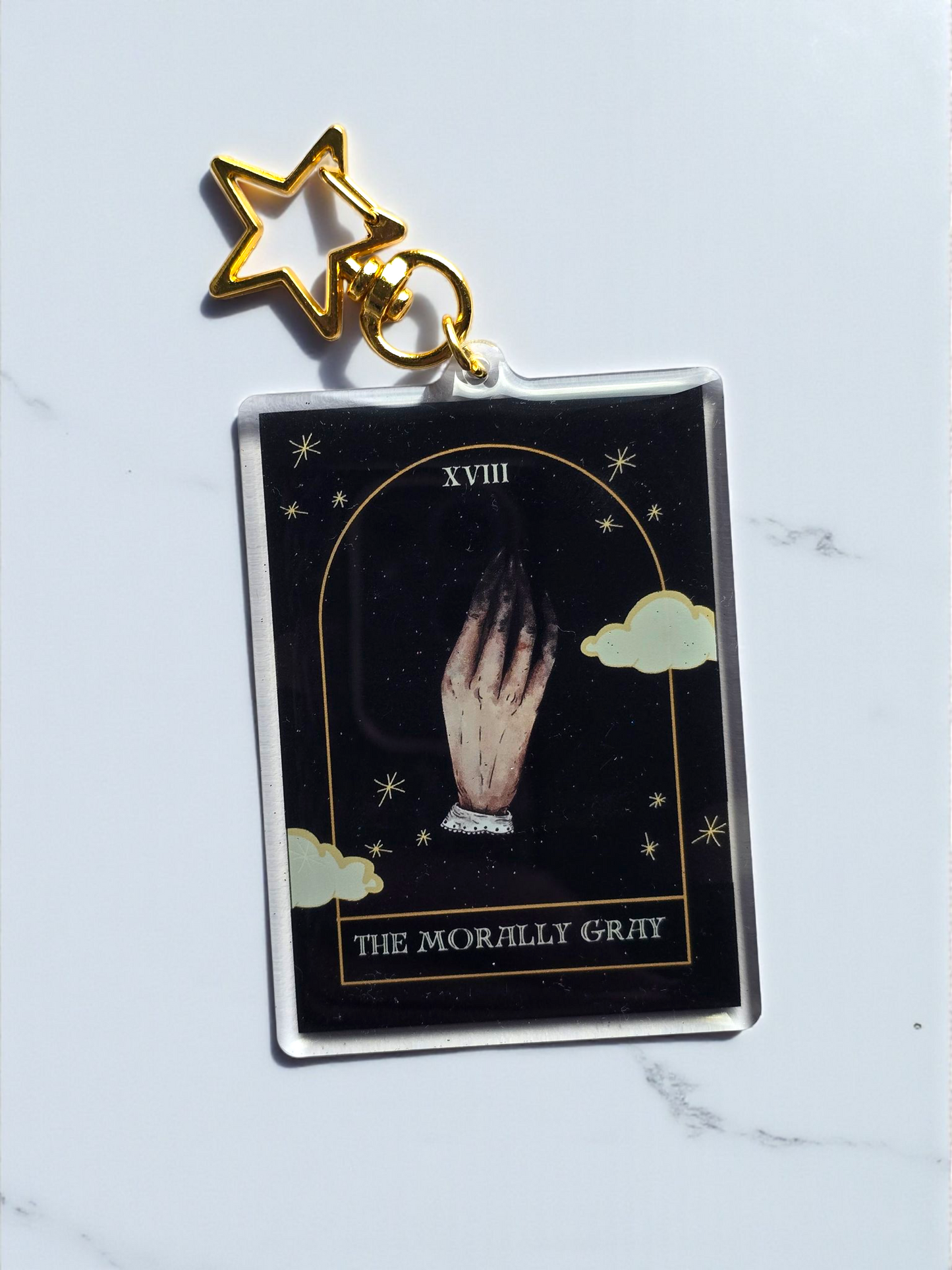 Morally Gray Trope Card Keychain