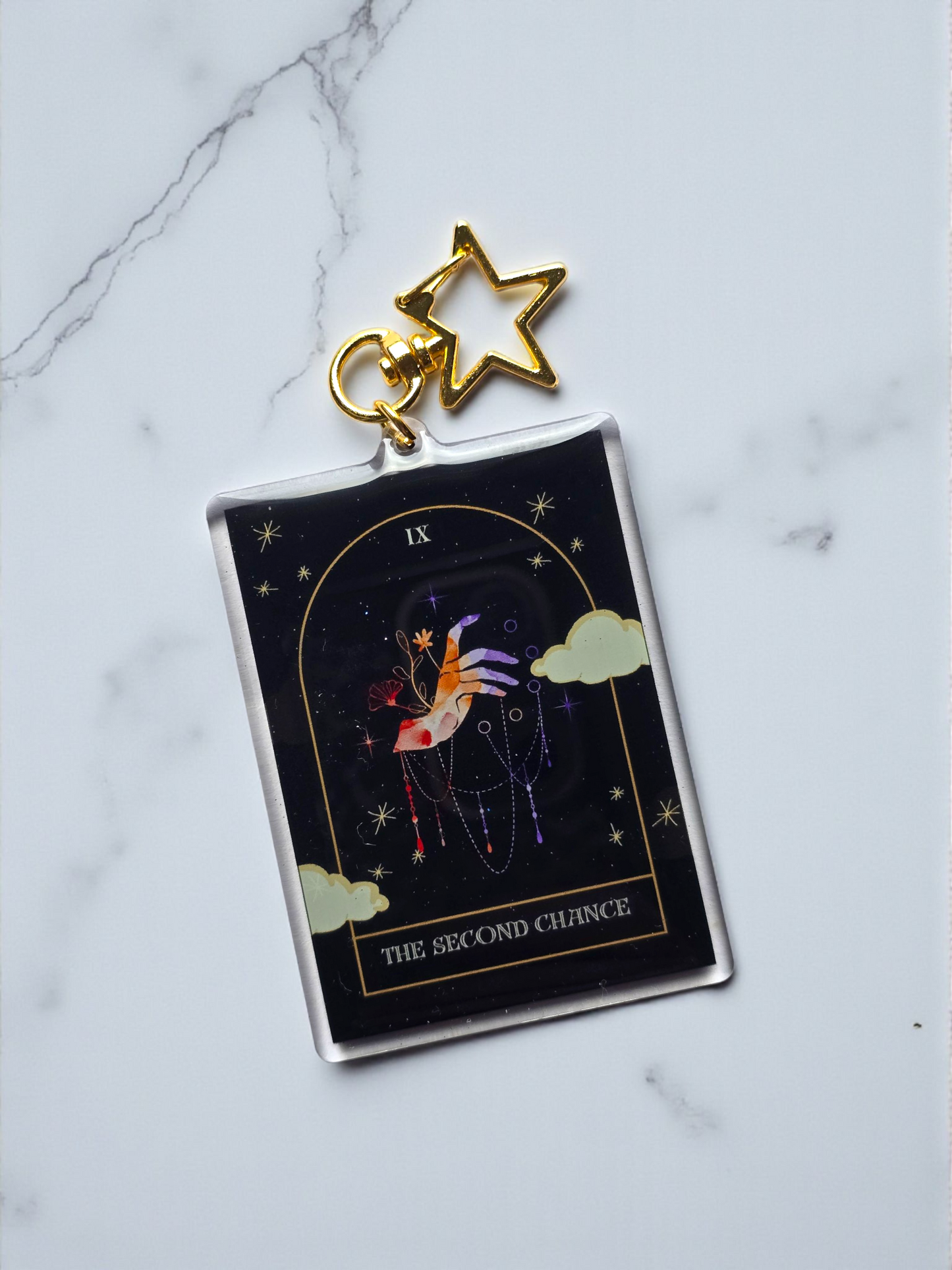 Second Chance Trope Card Keychain