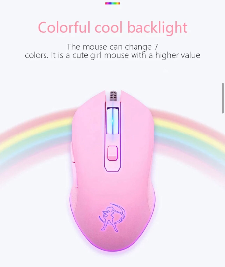 Sailor Moon / Hello Kitty RGB Corded Gaming Mouse USB with Adjustable DPI