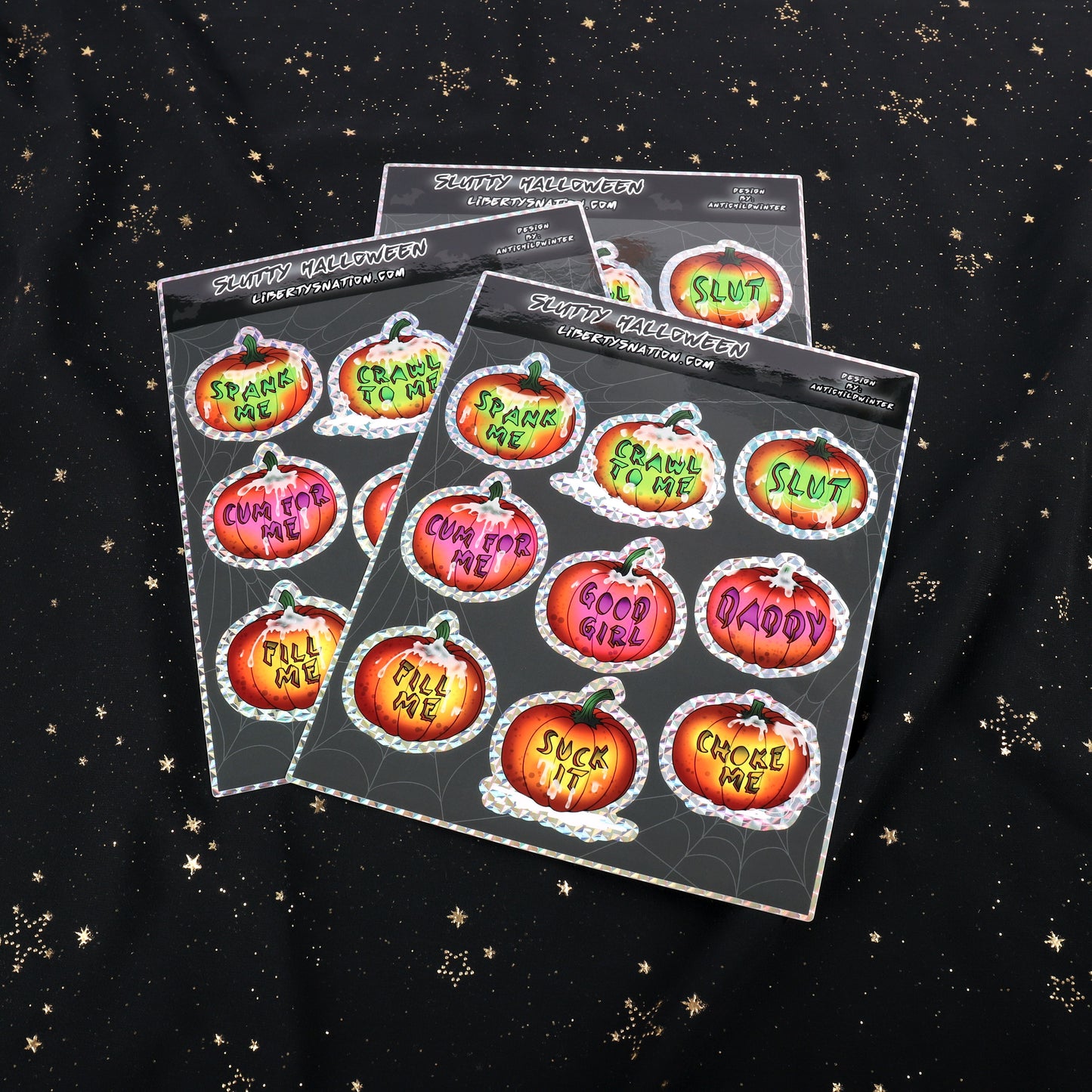 Slutty Halloween Pumpkin Sticker Sheet