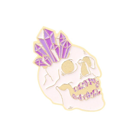 Crystal Skull Enamel Pins