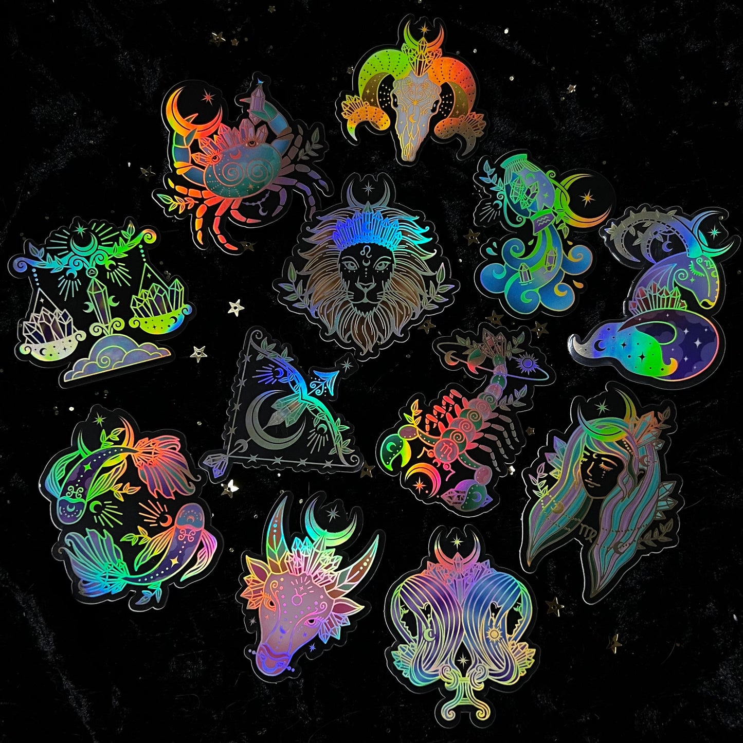 crystals for the zodiacs sticker