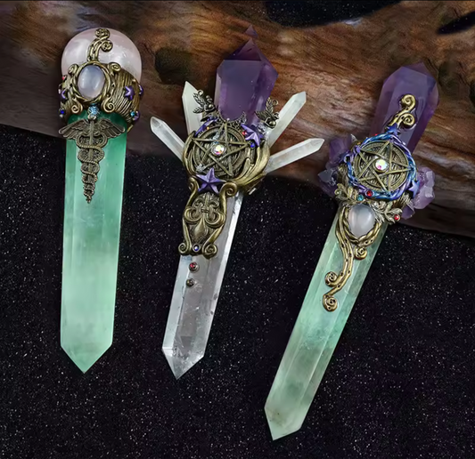 Pentacle Crystal Magic Wand