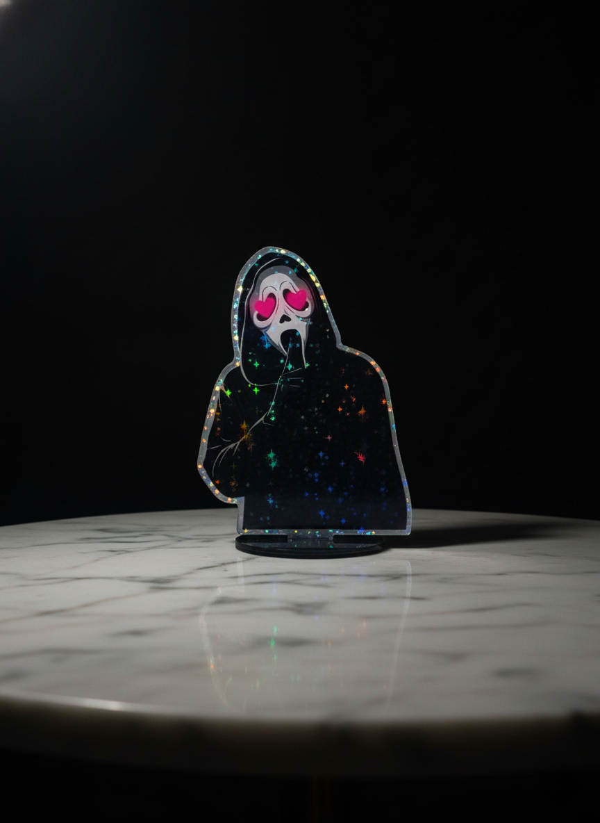 Heart Eyes Book Boyfriend Holographic Star Acrylic Standee