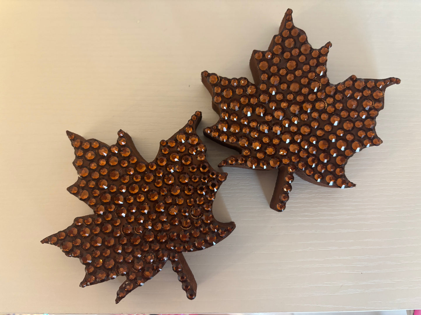 Bedazzled Leaf Decor