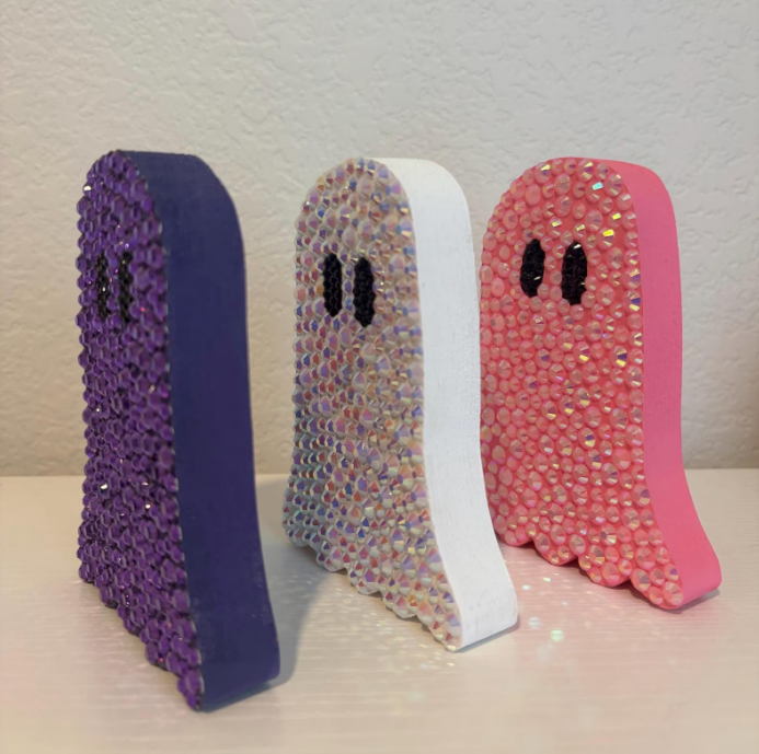 Bedazzled Ghost Decor