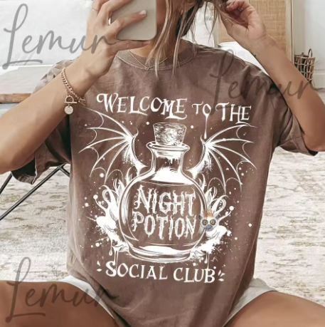 Welcome To The Night Potion Social Club T-Shirt