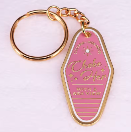 "With a Sea View" keyring