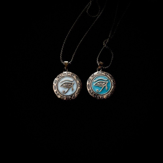 Glow in the Dark Ancient Egyptian Eye of Horus Necklace