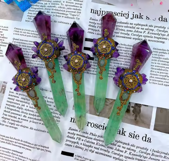 Pentacle Crystal Magic Wand