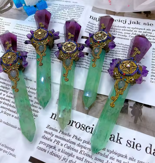 Pentacle Crystal Magic Wand
