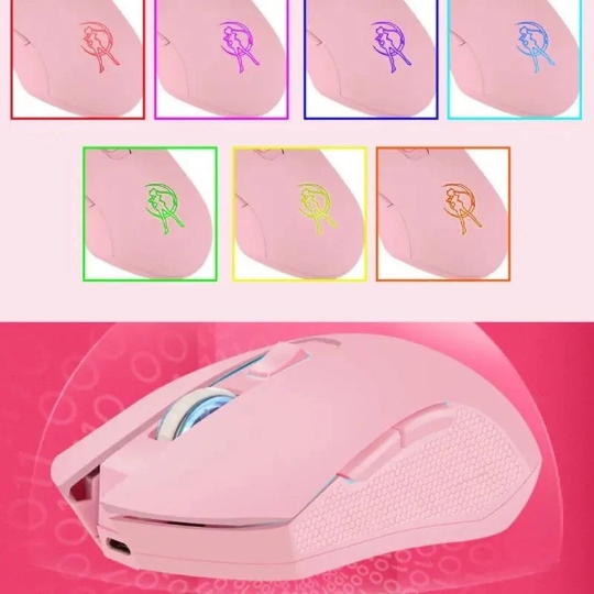 Sailor Moon RGB Wireless Gaming Mouse USB with Adjustable DPI