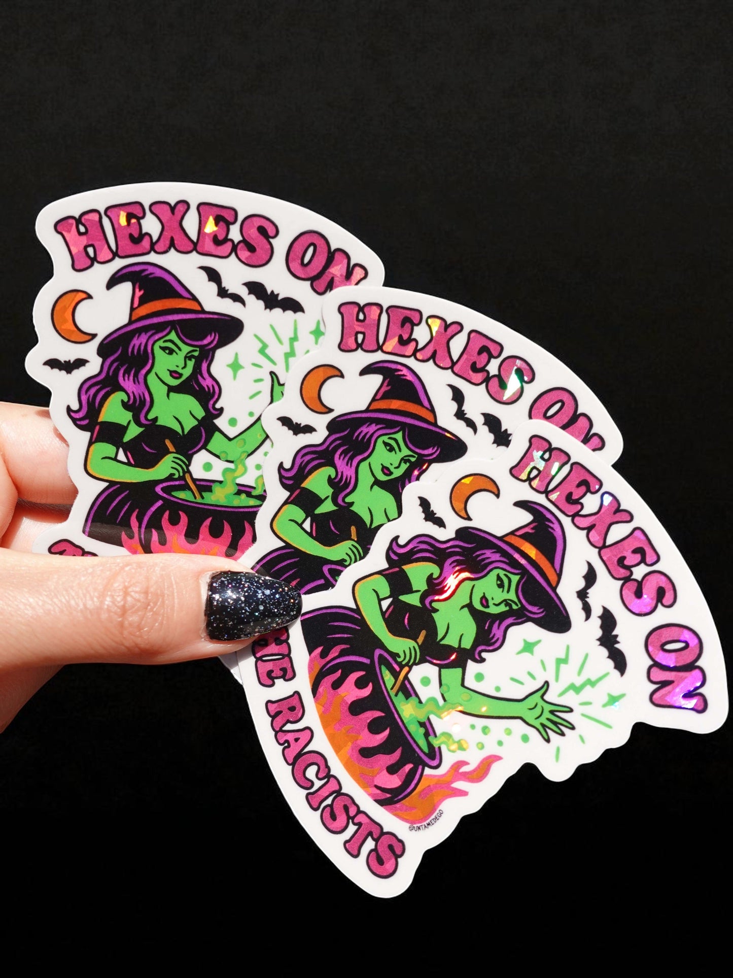 Hexes On The Racist Halloween Vinyl Sticker