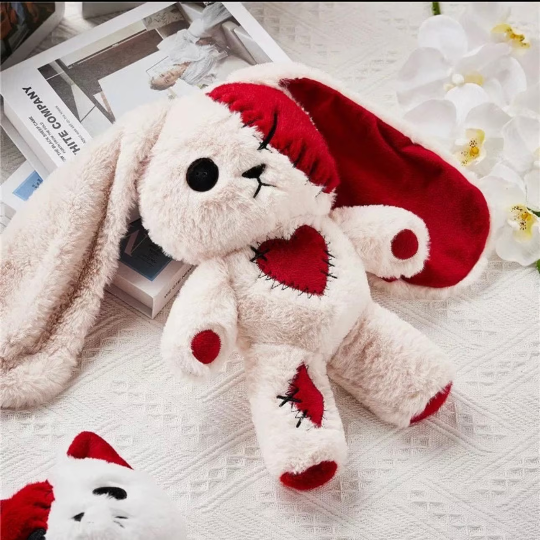 Valentine’s Day Plushie Stuffed Patched Animals