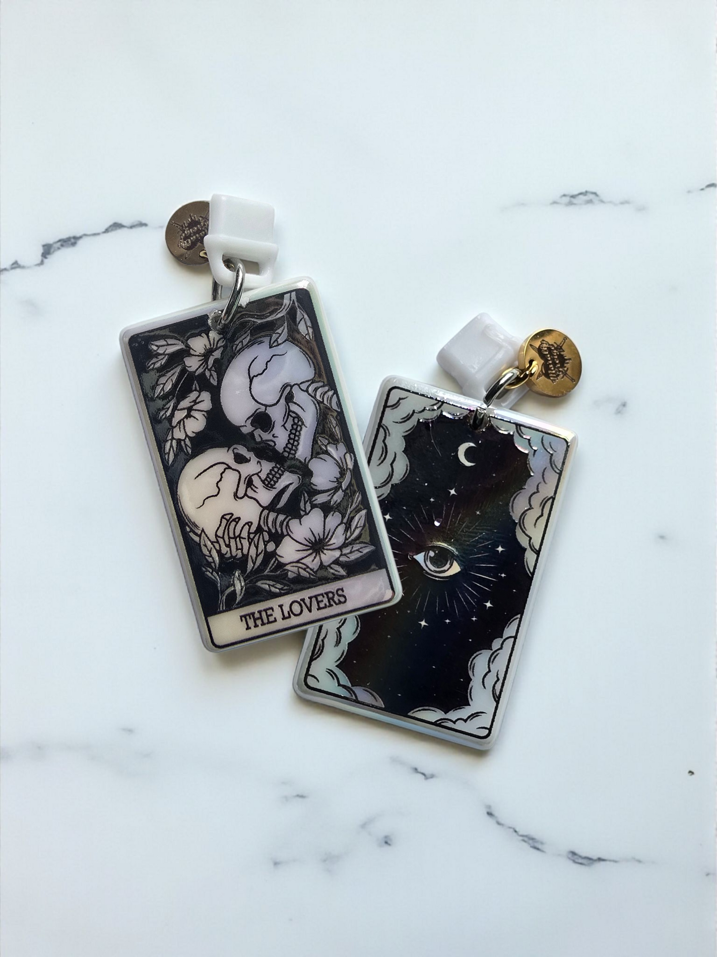 The Lovers Iridescent Tarot Card White Dust Plug