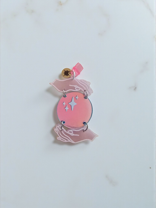 The Fortune Pink Iridescent Crystal Ball Dust Plug