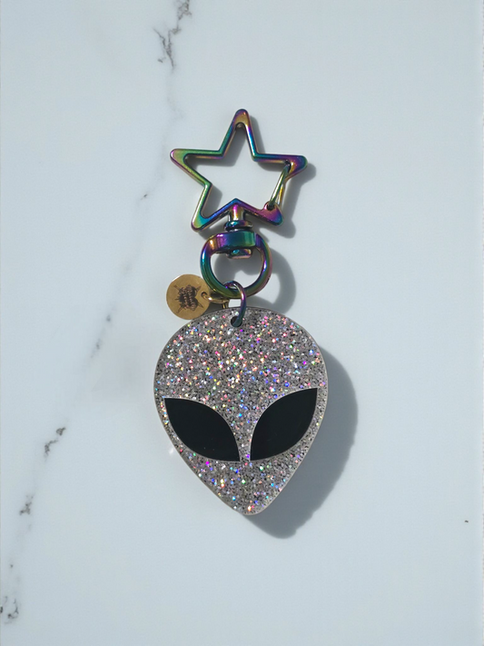 Take Me To Your Reader Rainbow Star Clasp Keychain