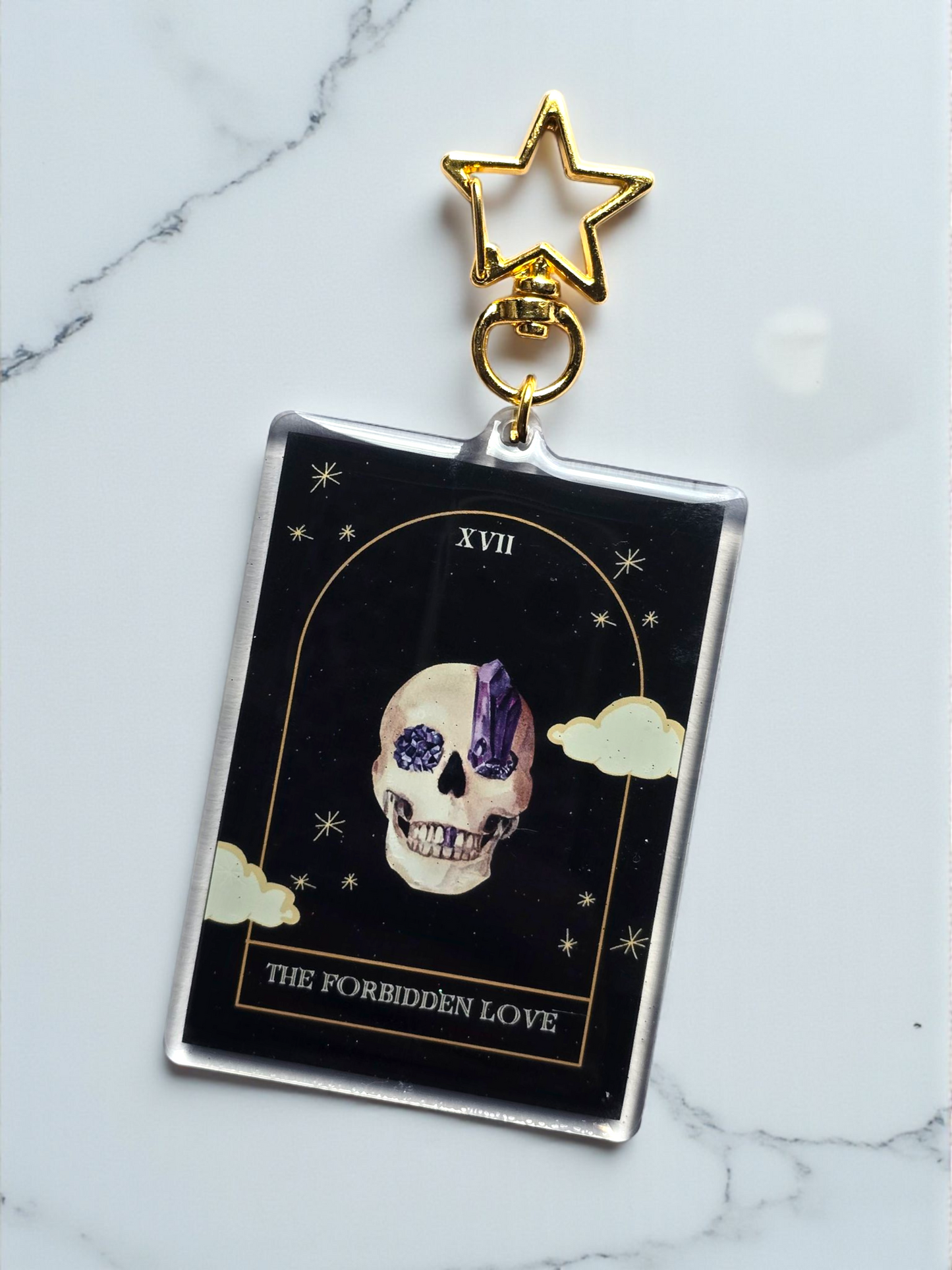 Forbidden Love Trope Card Keychain