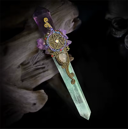 Pentacle Crystal Magic Wand