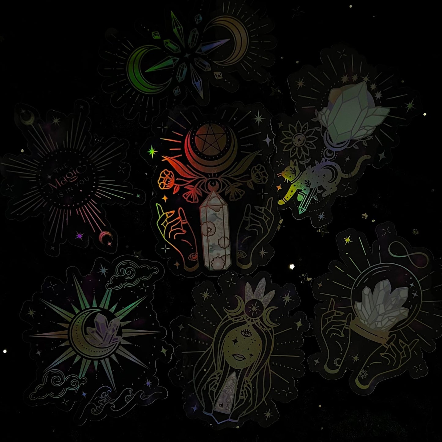 Crystalstruck Tarot© Holo Stickers