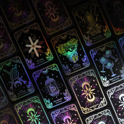 MINI Silver Crystalstruck Tarot© Card Deck