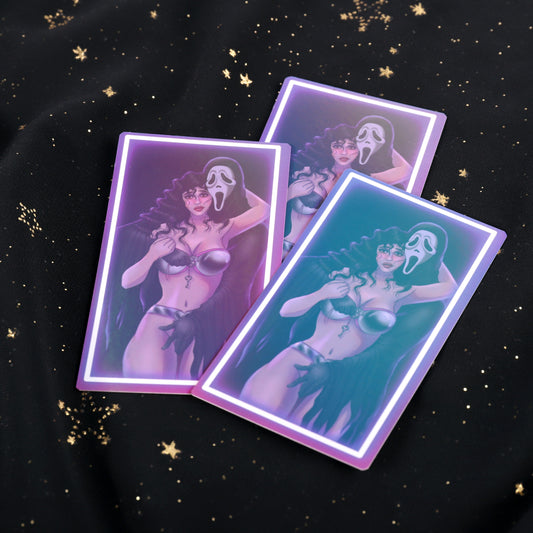 Ghostface Chastity Belt Holographic Card