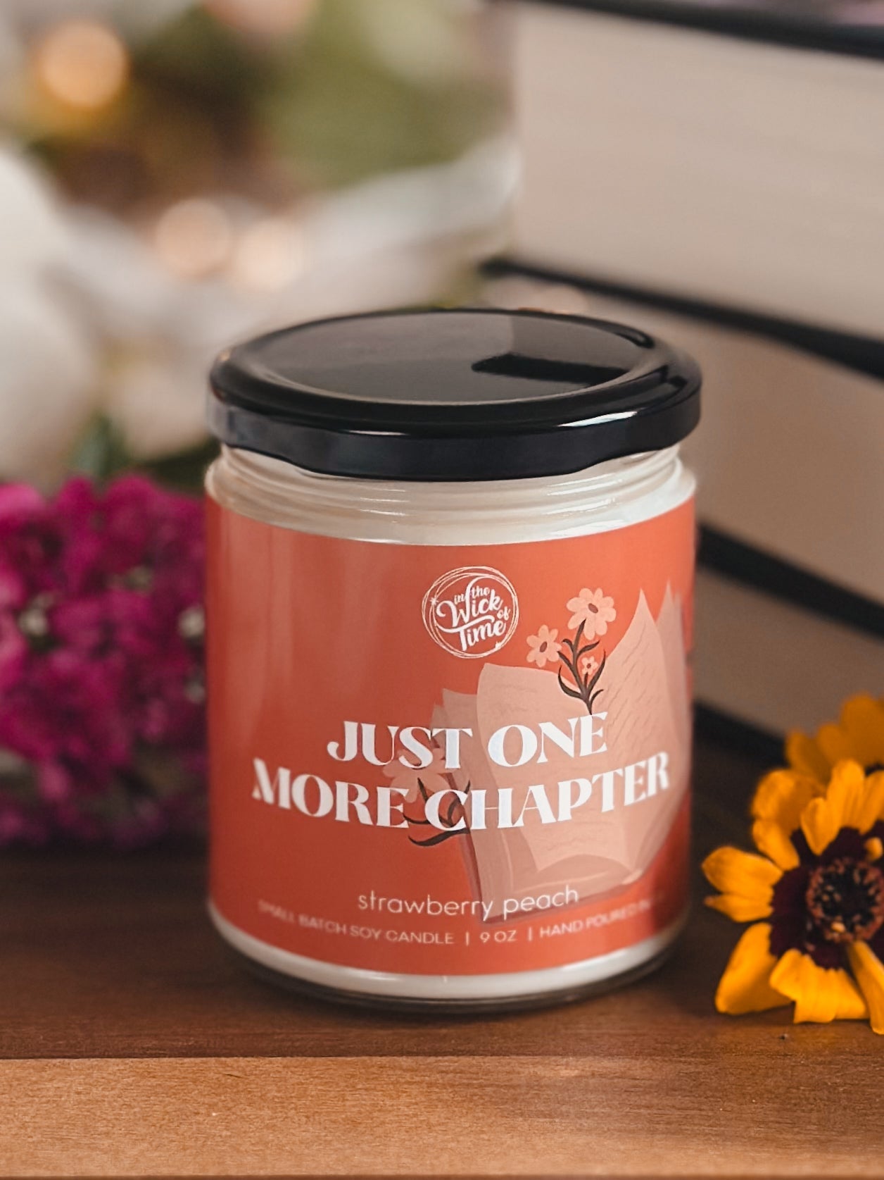 Just One More Chapter Candle 9 OZ