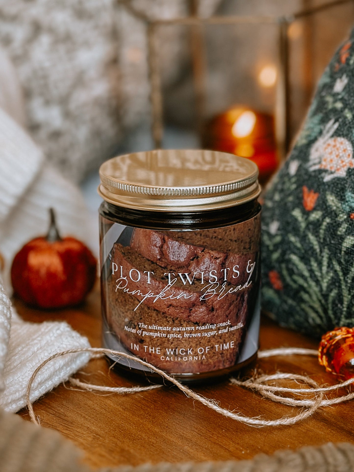 Plot Twists & Pumpkin Bread Candle