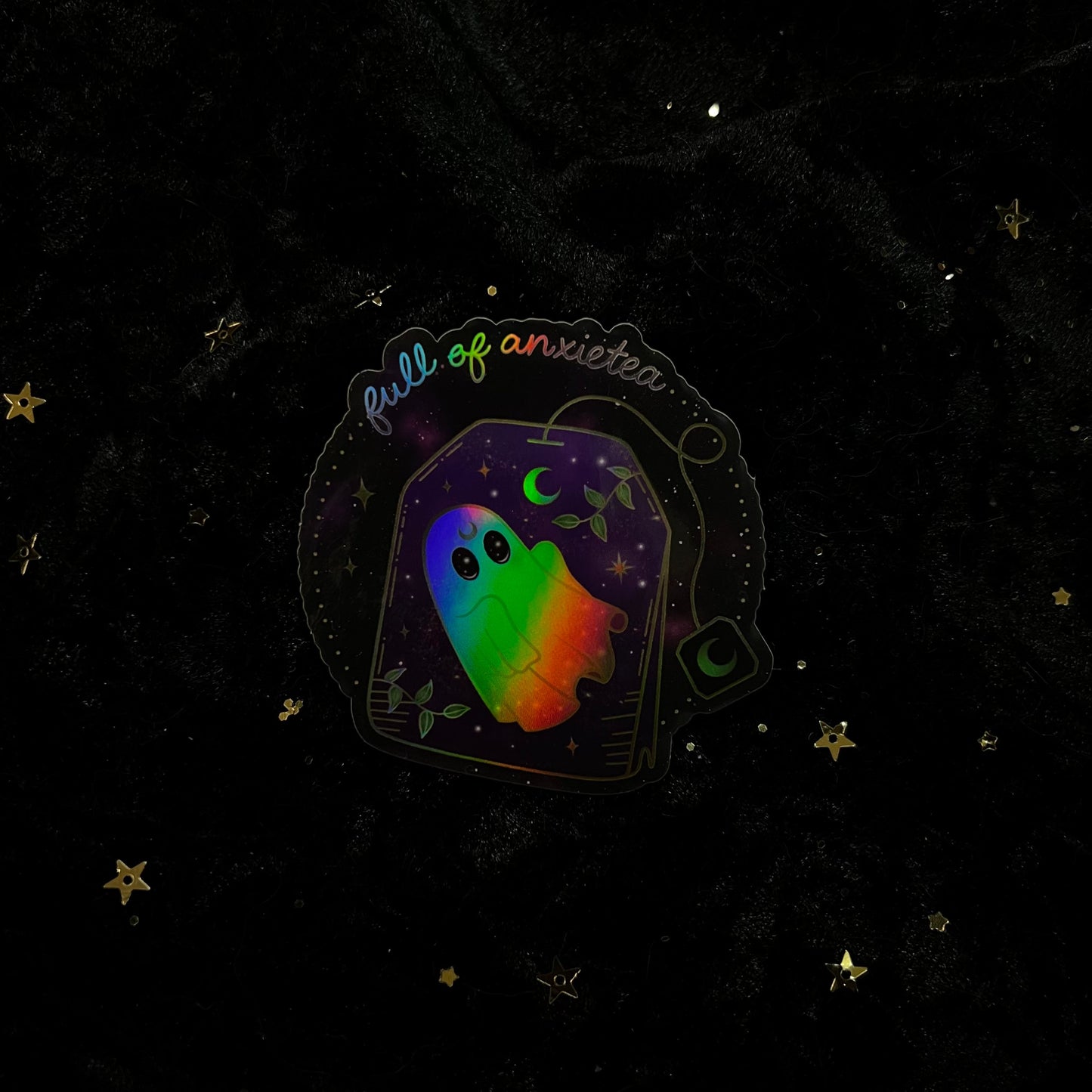 Full of Anxietea Ghost Holo Sticker
