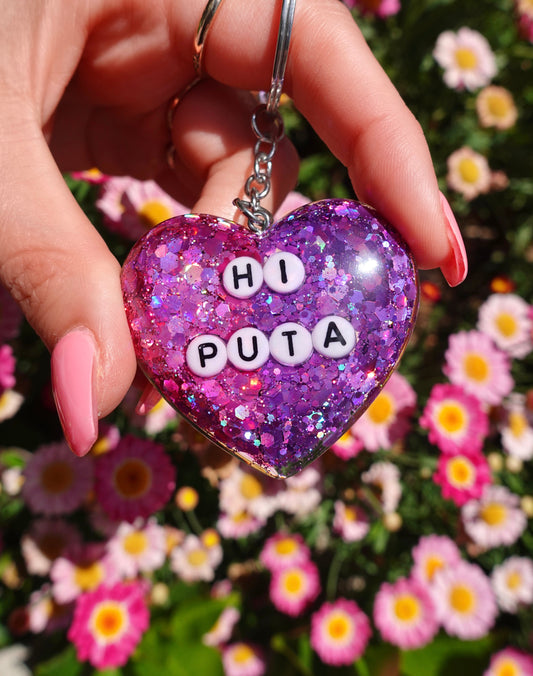 Hi Puta Keychain