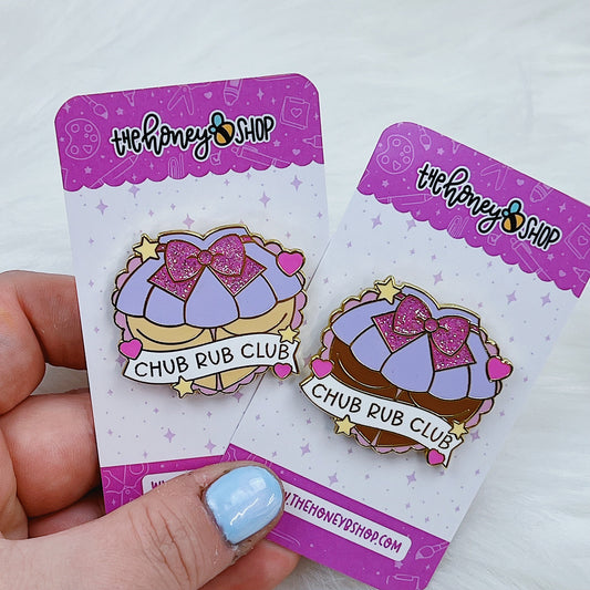 Chub Rub Club Enamel Pin | Gold Plated | Choose your Skin Tone