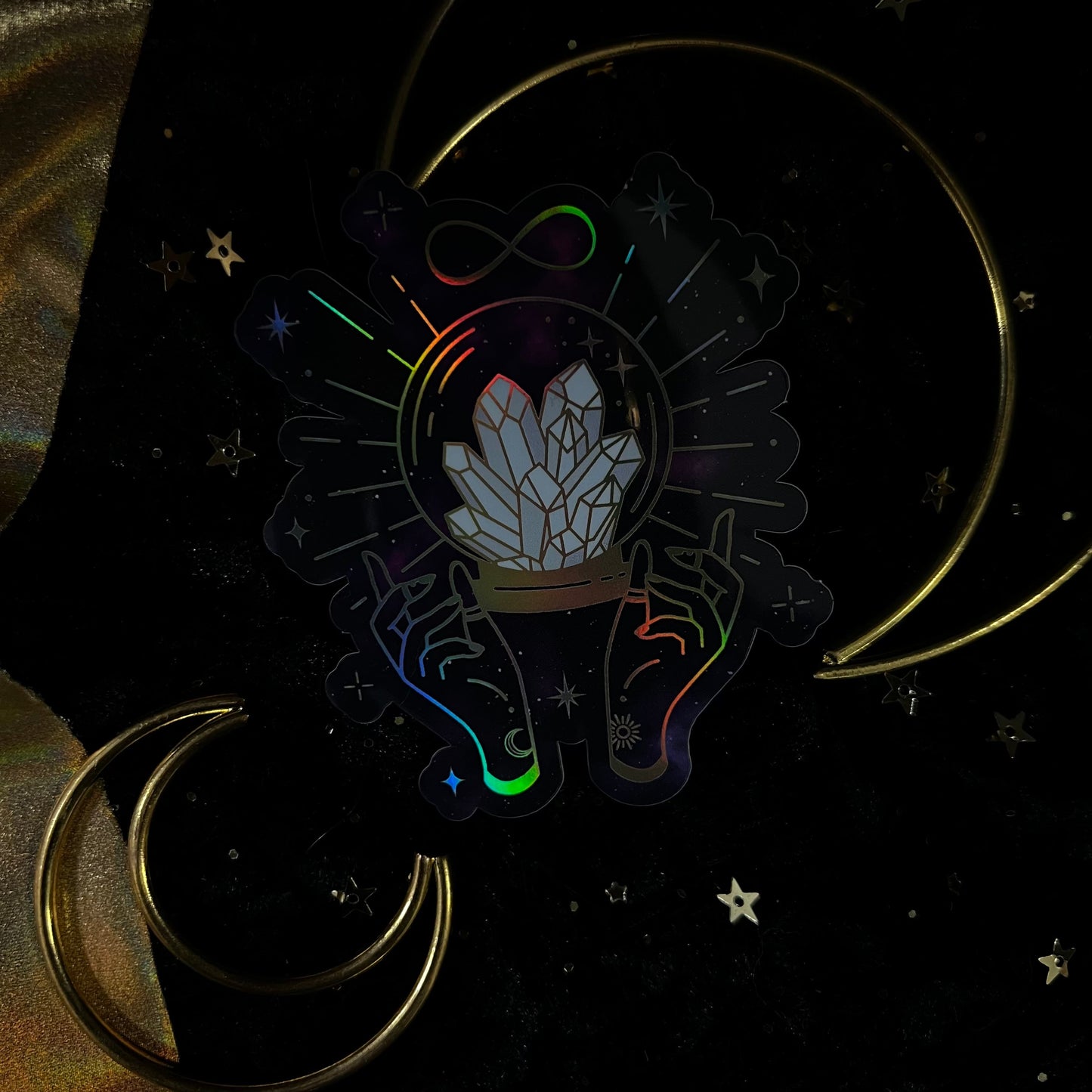Crystalstruck Tarot© Holo Stickers