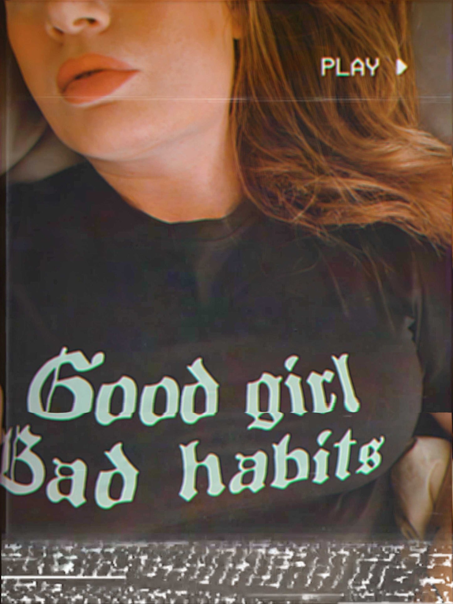 Good Girl Bad Habits Woman's Short Sleeve Shirt