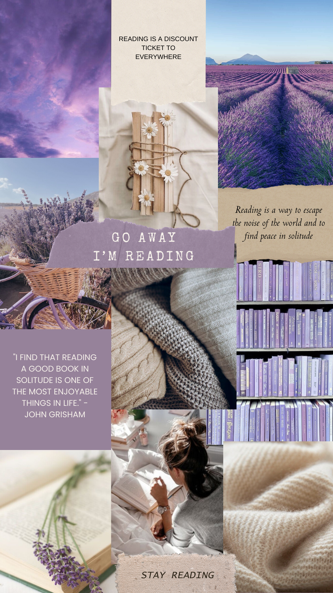 Go Away, I’m Reading Candle 9 OZ