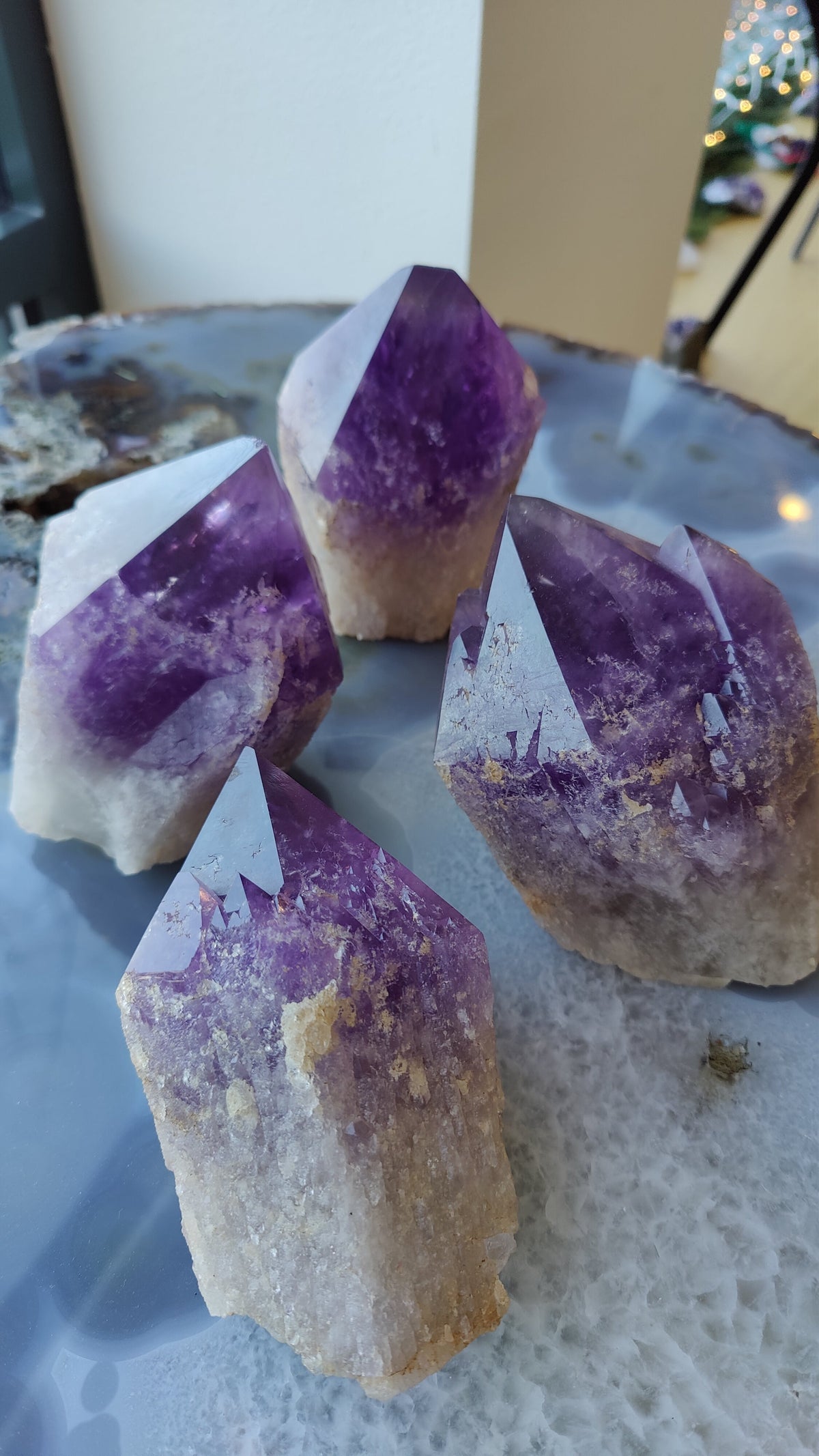 Amethyst Point (L) from Bolivia