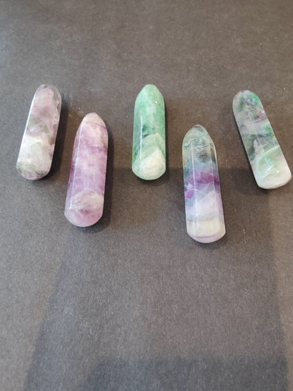 Multi Color Fluorite Point