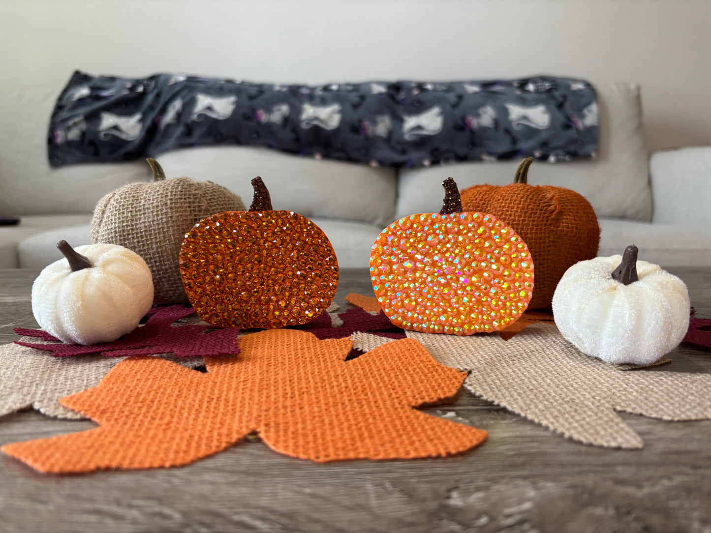Bedazzled Pumpkin Decor