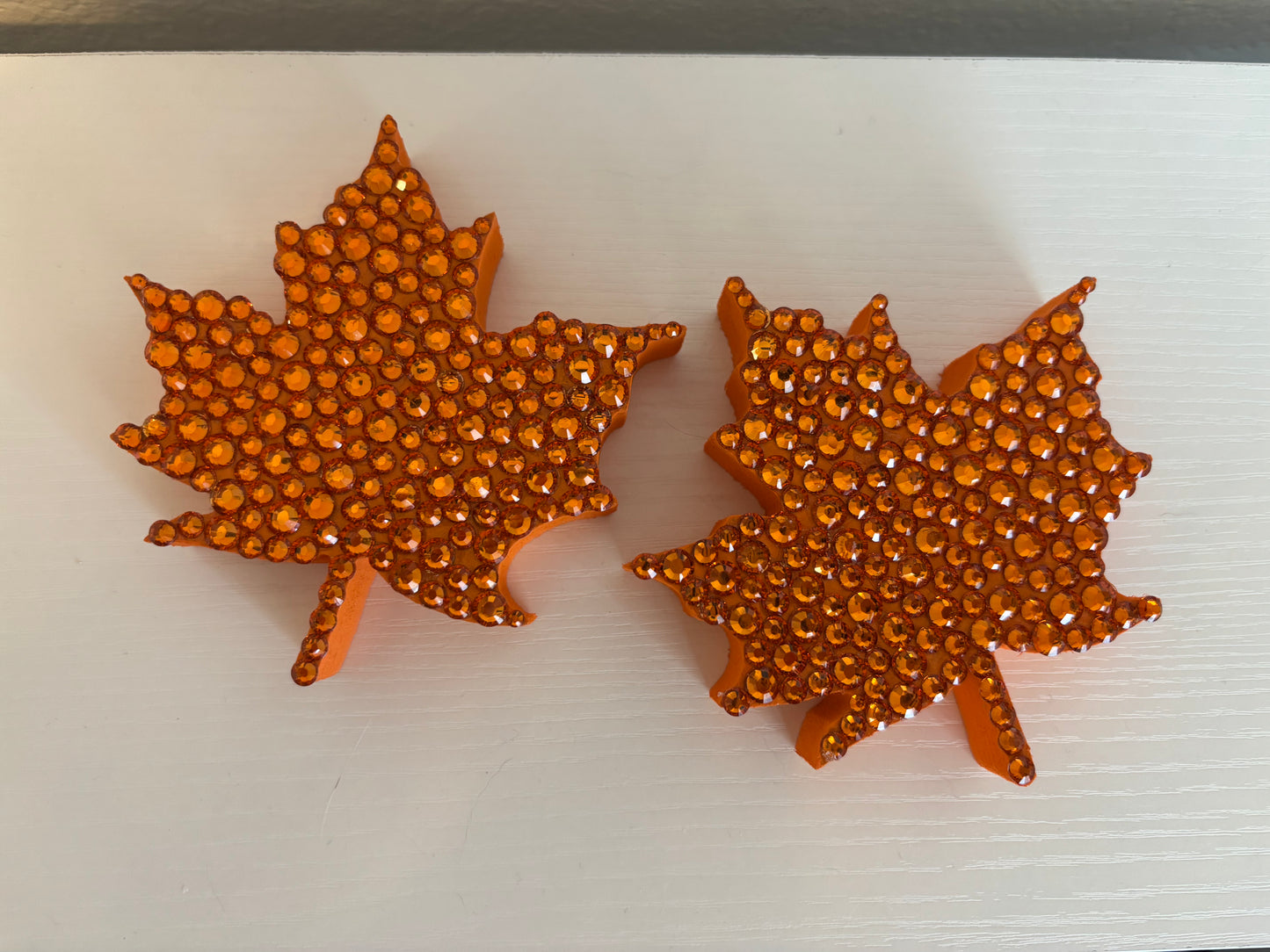 Bedazzled Leaf Decor