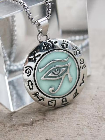 Glow in the Dark Ancient Egyptian Eye of Horus Necklace