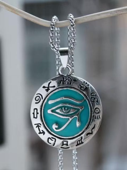 Glow in the Dark Ancient Egyptian Eye of Horus Necklace
