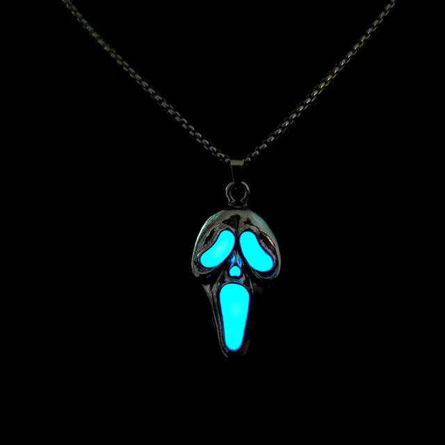 Ghostface Glow in the Dark SCREAM Necklace