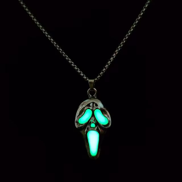 Ghostface Glow in the Dark SCREAM Necklace