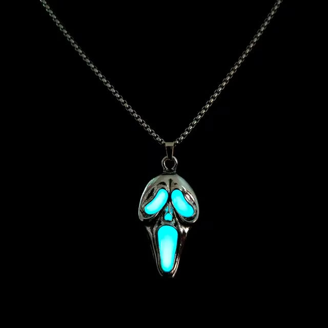 Ghostface Glow in the Dark SCREAM Necklace