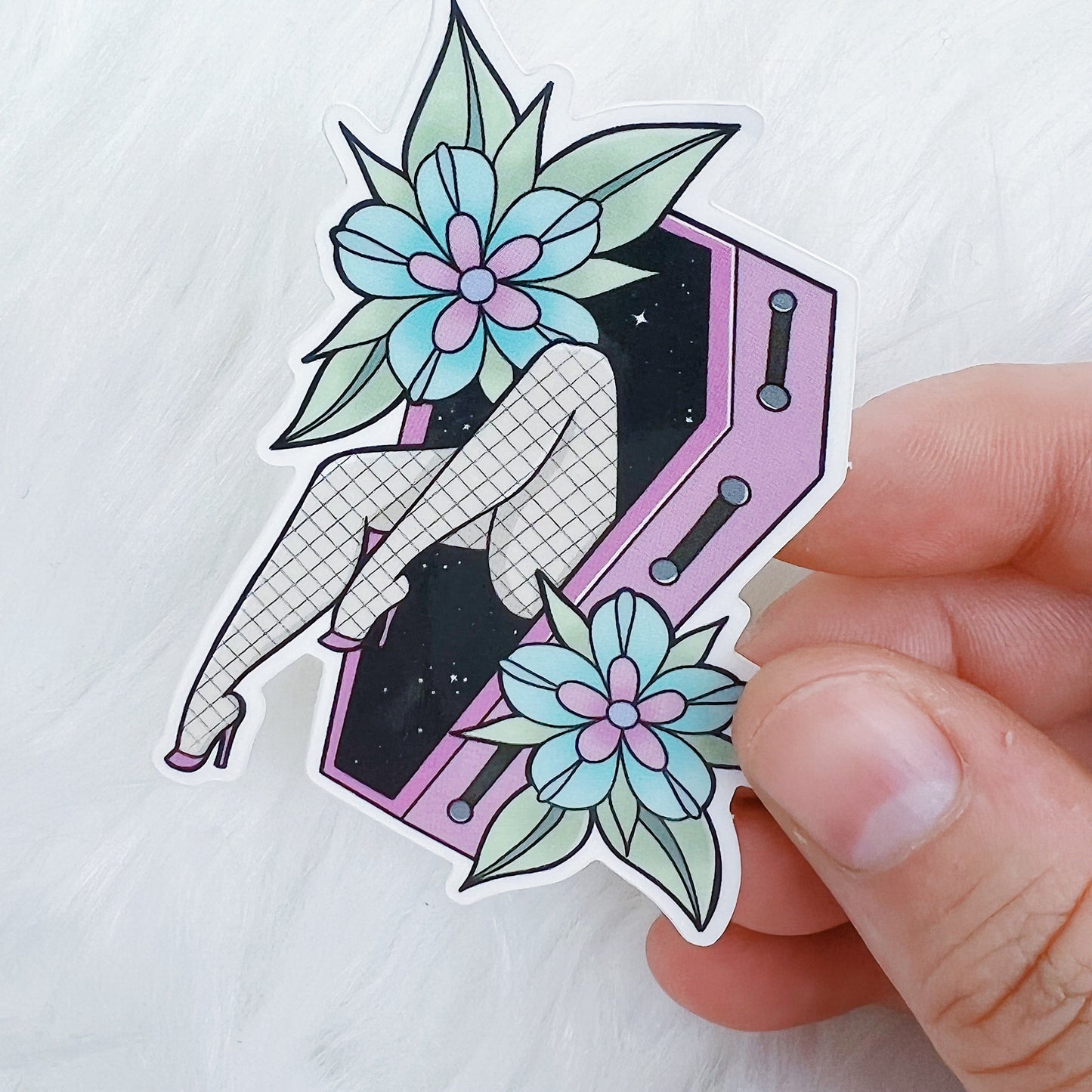 Welcome to my Coffin Vinyl Sticker Die Cut