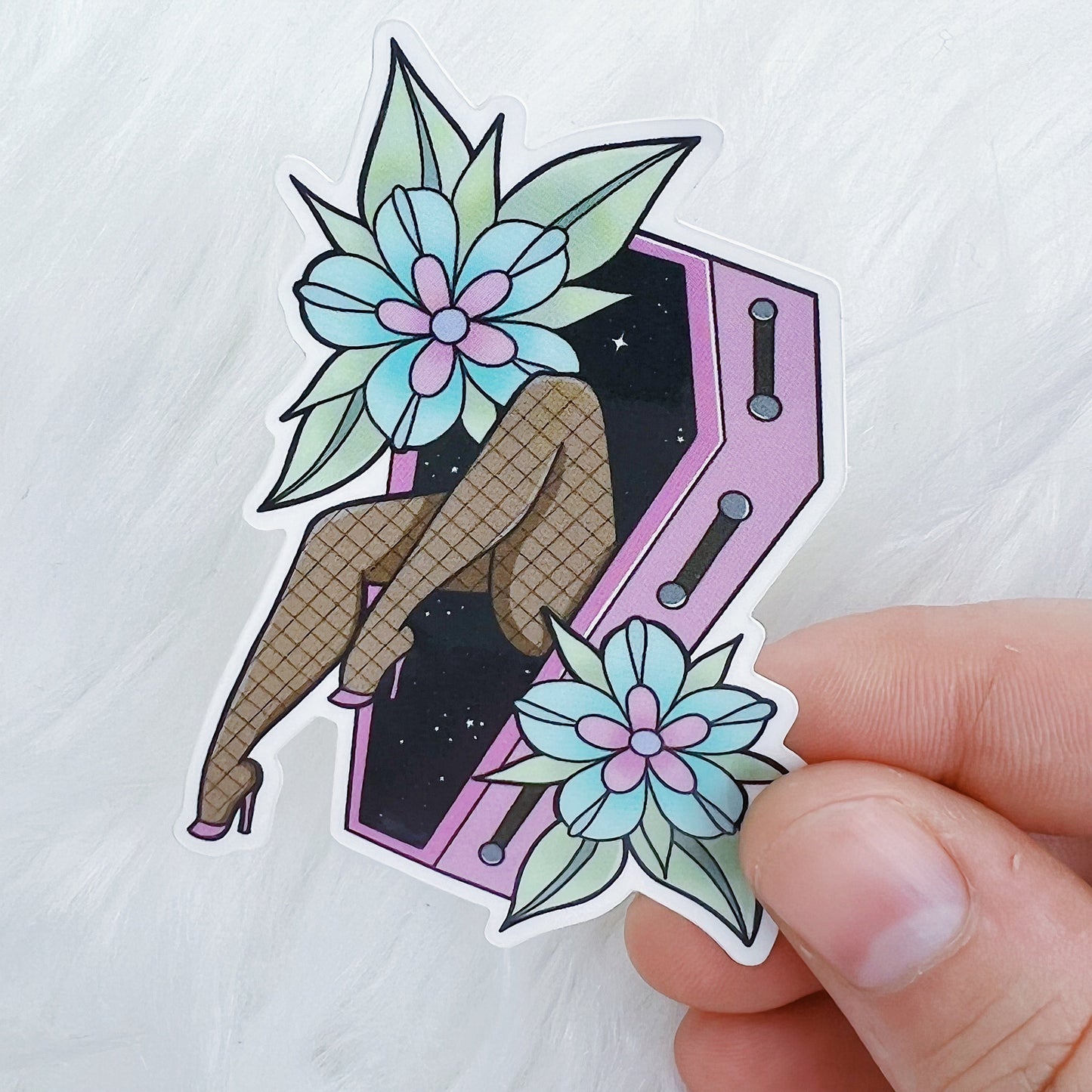 Welcome to my Coffin Vinyl Sticker Die Cut