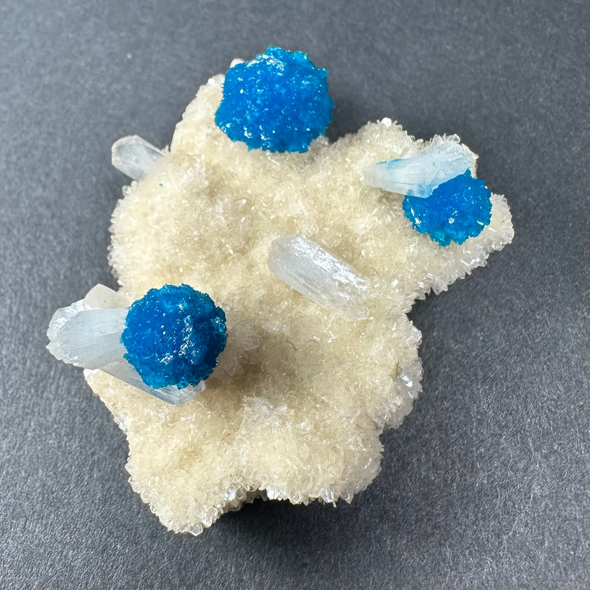 Cavansite on Stilbite Matrix from Maharashtra, Pune, India