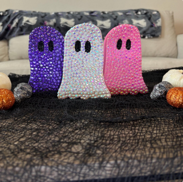Bedazzled Ghost Decor