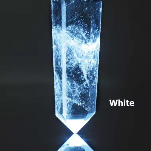 Glow In The Dark Clear Quartz Leather Rechargeable Pendant