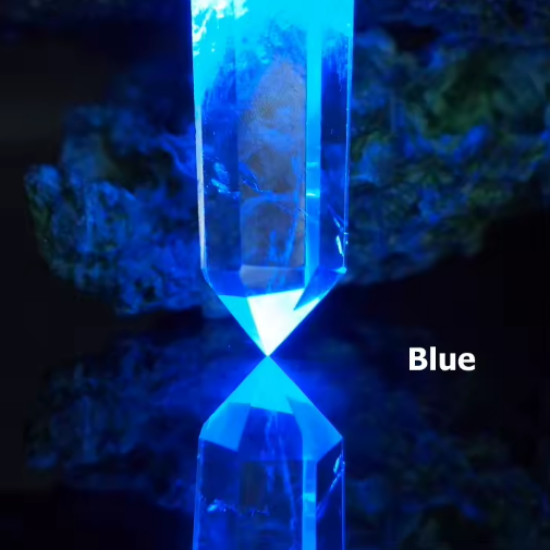 Glow In The Dark Clear Quartz Leather Rechargeable Pendant